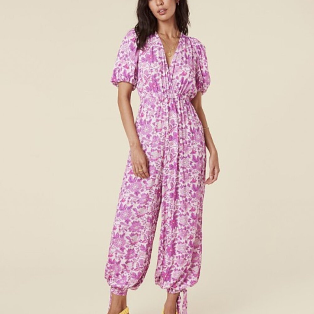 Spell Mossy Lilac Jumpsuit Size Small Spell and the Gypsy Rare Boho Harem